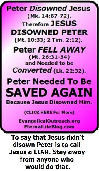 Jesus disowned peter acid test question
