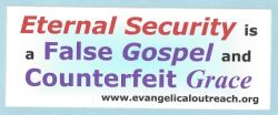 Eternal Security Once Saved Always Saved