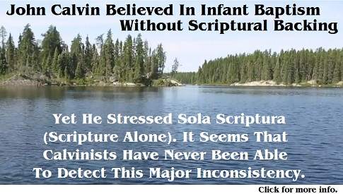 John Calvin infant baptism