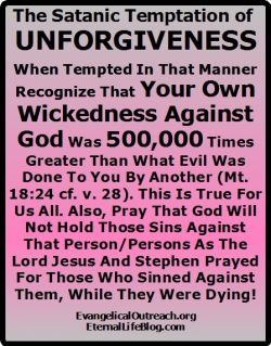 unforgiveness