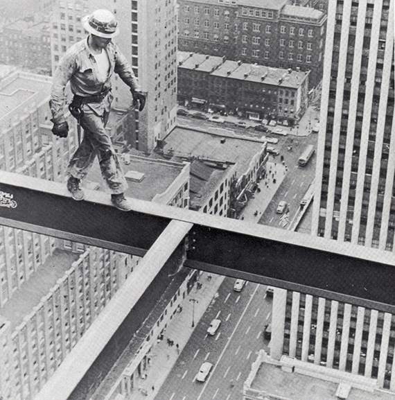 dangerous job steel worker