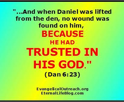 Daniel Prayed 3 Times A Day And Trusted In God