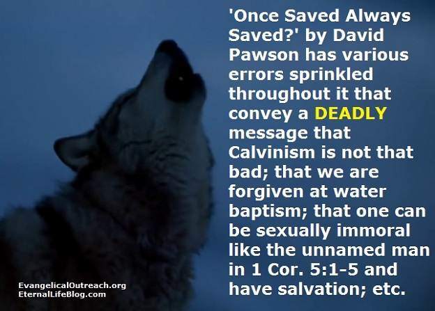 david pawson once saved always saved book