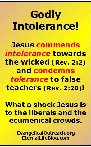 godly intolerance