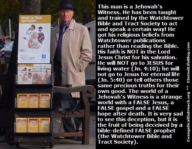 jehovah's Witness preaching the good news of the kingdom