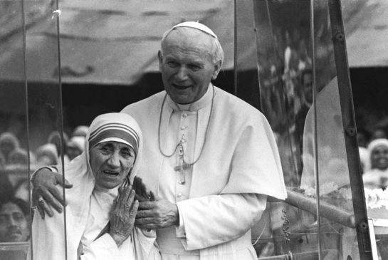 mother teresa and pope john paul II