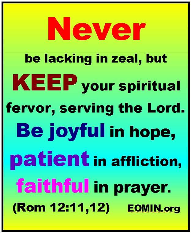 be zealous