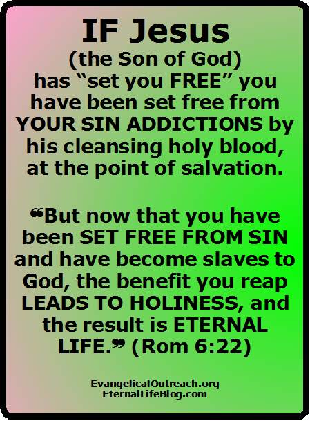 set free from sin addictions