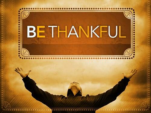 give thanks to God